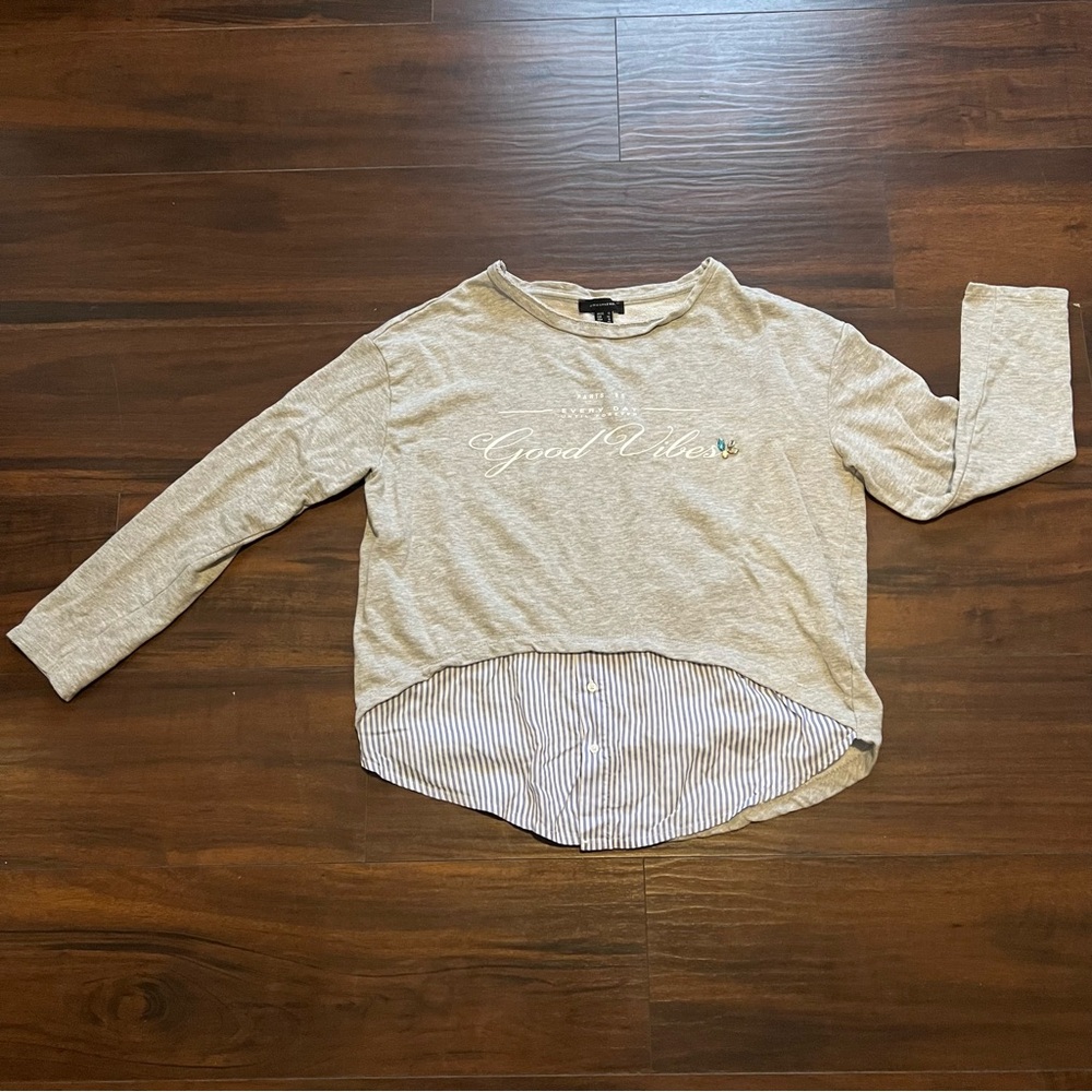 Good vibes, long sleeve shirt, size 10